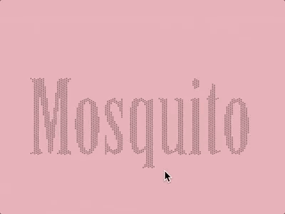 Particles - mosquito effect generative interaction javascript mosquito p5.js particles