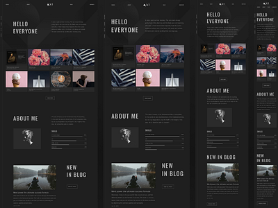 a.k1 Portfolio Template agency blog clean designer designer portfolio minimal portfolio template typography