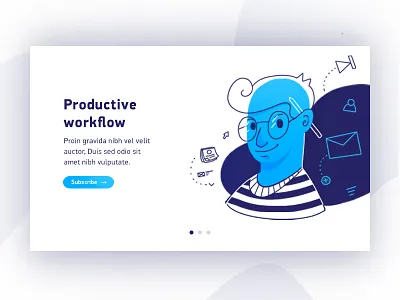 Illustration Productive workflow banner card challenge designer illustration ipad pro onboarding procreate subscribe ui ux workflow
