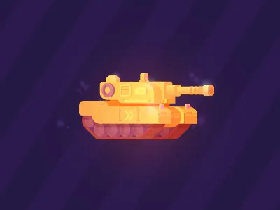 Tank #1 character game gradient illustration tank vector
