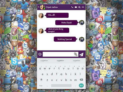 013 Direct Messaging App app dribbbal appicon messageing dailyui webdesign design photoshop