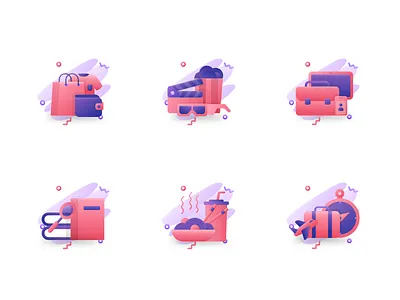 TemanKita icon's design animation design e commerce fun gradient icon illustration iphone ui ui ux vector