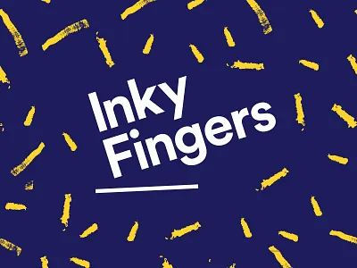 Inky Fingers - identity brand identity naming personality printers screen printing t shirt tee