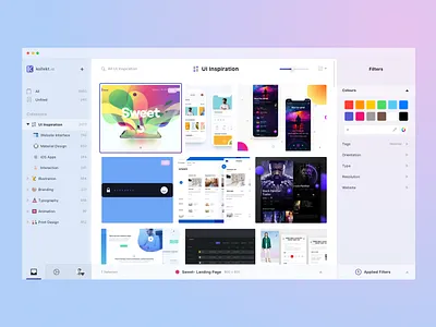 Image Collection app dribbble image collection light sketchapp ui ux