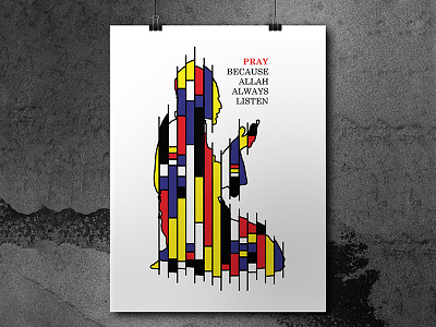 PRAY allah art design design challenge destijl god islam islamic art mondrian muslim designer pray visual dawah