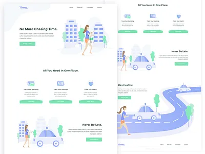 Homepage clean design freelance hire homepage illustration illustrator inspiration sketch ui ux website