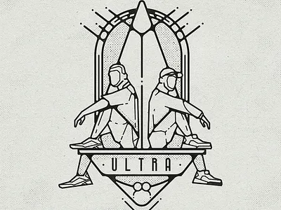 Ultra black and whie hiphop linework lofi people ultra