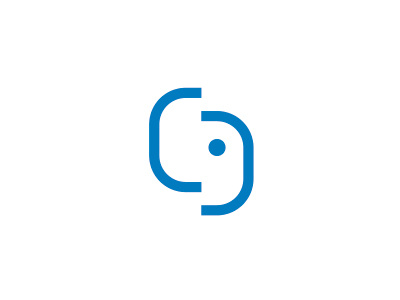 Elephant animal blue corporate ear head initial s trunk