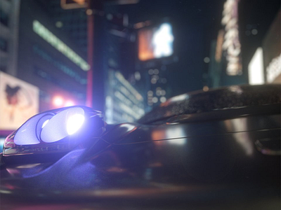 speed 3d art c4d car neon octane