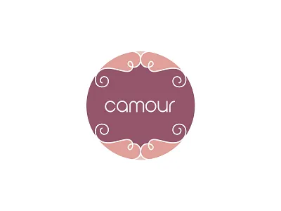 Camour Logo Design camisole circular logo feminine logo lingerie lingerie logo round logo underwear