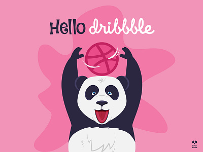 Hello Dribbble bambo studio dribbble hi panda