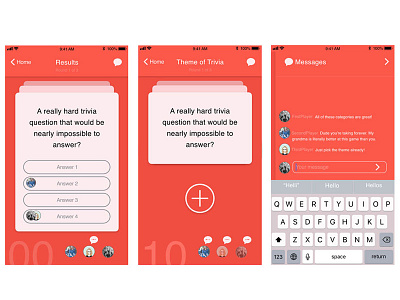 Highrise Design Challenge design challenge mobile game design mockups trivia