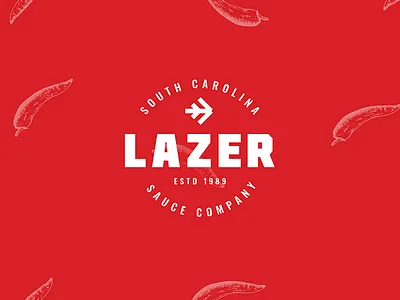 Lazer Sauce Company Bbb branding design hot sauce identity illustration lazer logo south carolina typography vector wordmark