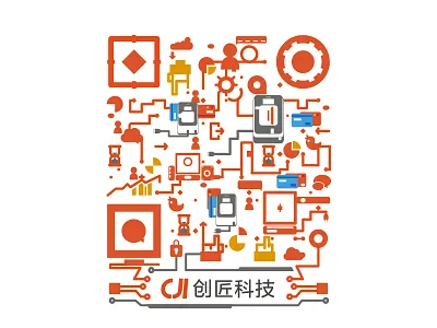 QR code art design illustration qrcode