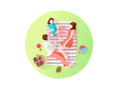 Picnics illustrations