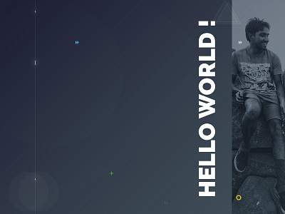 Hello World design dribble graphic hello intro landing mobile page template web welcome world