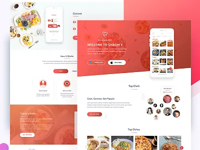 Restaurant landing Page cart cuisine faish food home landing menu page restaurant template