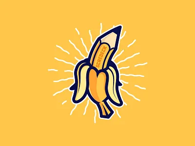 Banana pencil banana design draw drawing logo peel pencil scredeck sketch yellow