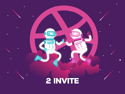 2 Dribbble Invites