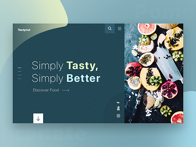 Tastynut Food Service app better design food simply tasty uiux web