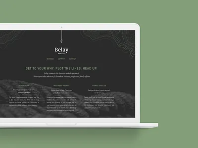 Belay Advisory Website branding branking design homepage icon identity invest logo ui ux web website