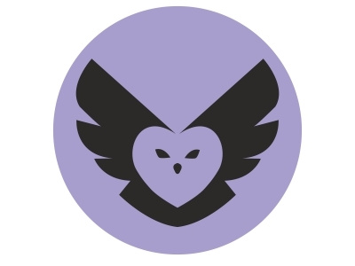 Owl Logo logo negative space owl