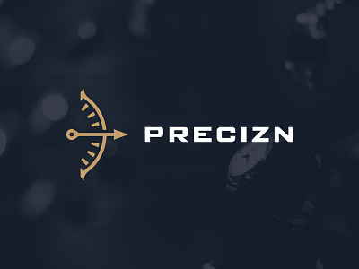 Precizn accuracy bow and arrow branding logo luxury precision watch watch logo