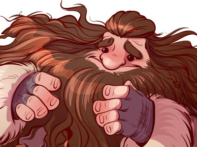 Hagrid character design vector vector art vector character