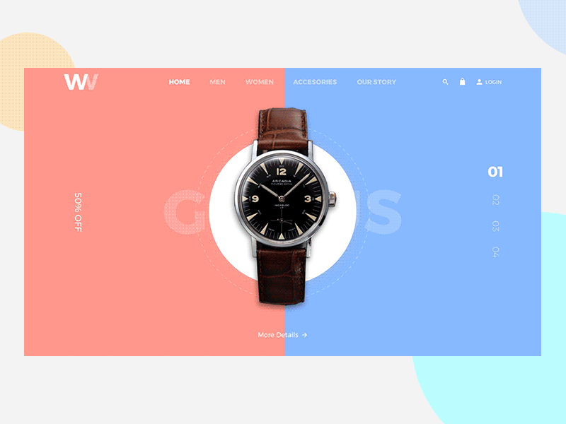 Freebie E-Commercial Template color block e commercial free free template freebie freelancer principle rotation template ui vietnam watches