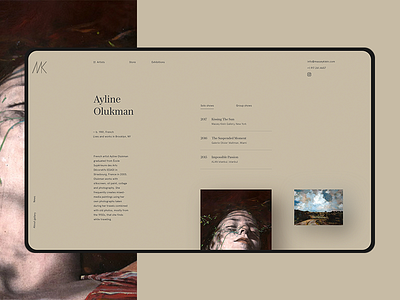 M K gallery clean concept creative design ecommerce minimal photo ui ux web webdesig