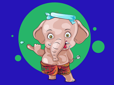 Mascot Design cook elephant illustration mascot design taste