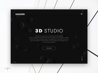 web design concept - Muchostudio art clean concept design minimal studio web