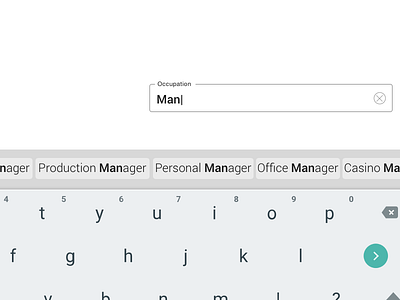 Suggestive Type - Slider Keyboard keyboard slider micro ux ux