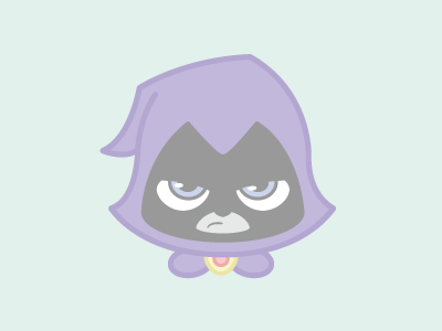 Teen Titans : Raven cartoon network graphics illustration raven teen titans tv show vector