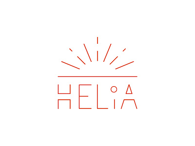 Helia bohemian chic ethnical glyph helia hippie indian indie light logo minimalist ray shine solar sun sunlight sunrise sunset sunshine tribal
