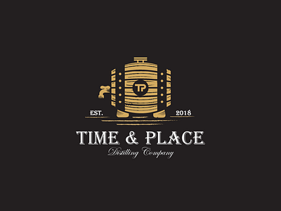 Distilery Logo alchohol brand classy distilery flat icon logo mark monogram retro symbol vintage
