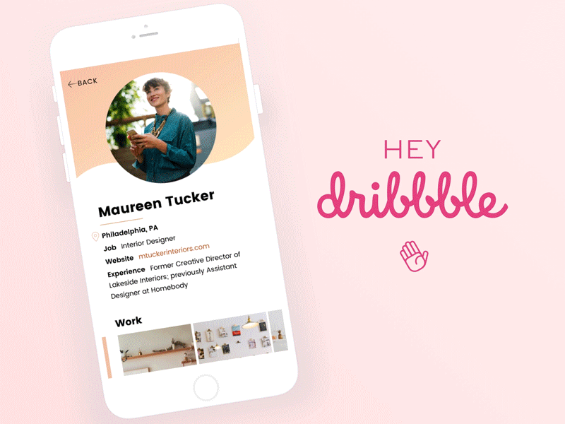 Hey Dribbble! daily ui daily ui challenge mobile profile ui