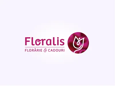 Floralis Logo flower flowershop ghiftshop logo magenta pink