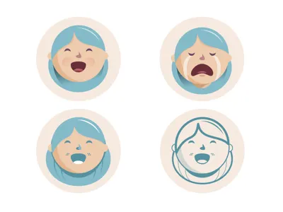 Illus Flat character flat illustration woman