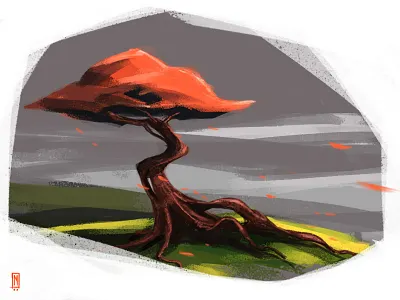 Alienplant 2 art background design character design concept art design digital art illustration plant