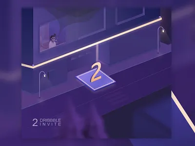 Dribbble Invites illustrations invite invites player