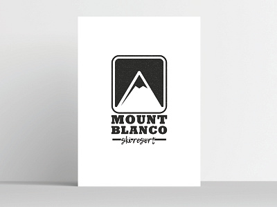 MountBlanco Dribble design graphic graphic design logo logo design minimal resort ski snow