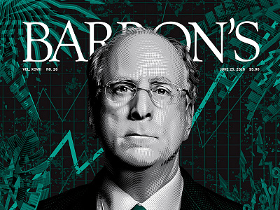 Barrons Cover - June 23rd barrons engraving finance illustration jungle leaves lines portrait tracie ching