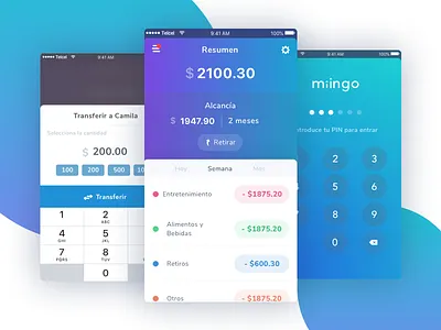 Miingo - UI banking children parents ui