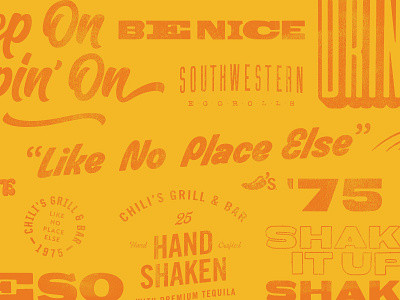 Type Exploration II chilis overlay typography