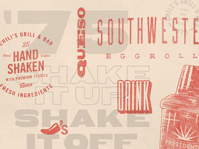 Type Exploration III chilis overlay typography