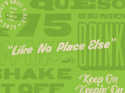 Type Exploration IV chilis overlay typography