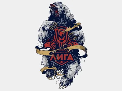 League of Legends MSI 2018 Crests bear coat of arms crests further up illustration ivan belikov lcl league of legends lol msi2018