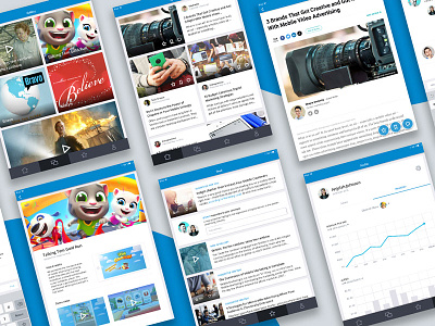 News Feed App UI: Epeos app ios news news feed ui design