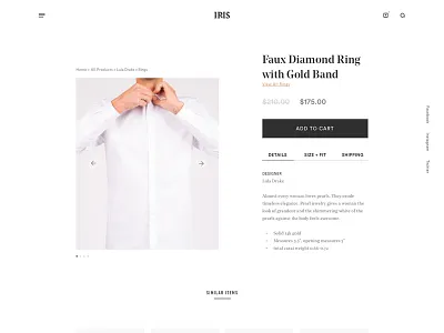Details Page design ecommerce sketch ui webdesign wireframes